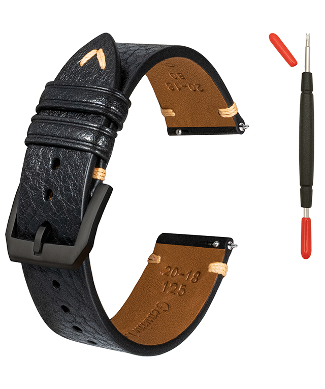 Vegetable Tanned Hand Made Stitching Genuine Leather Watch Strap