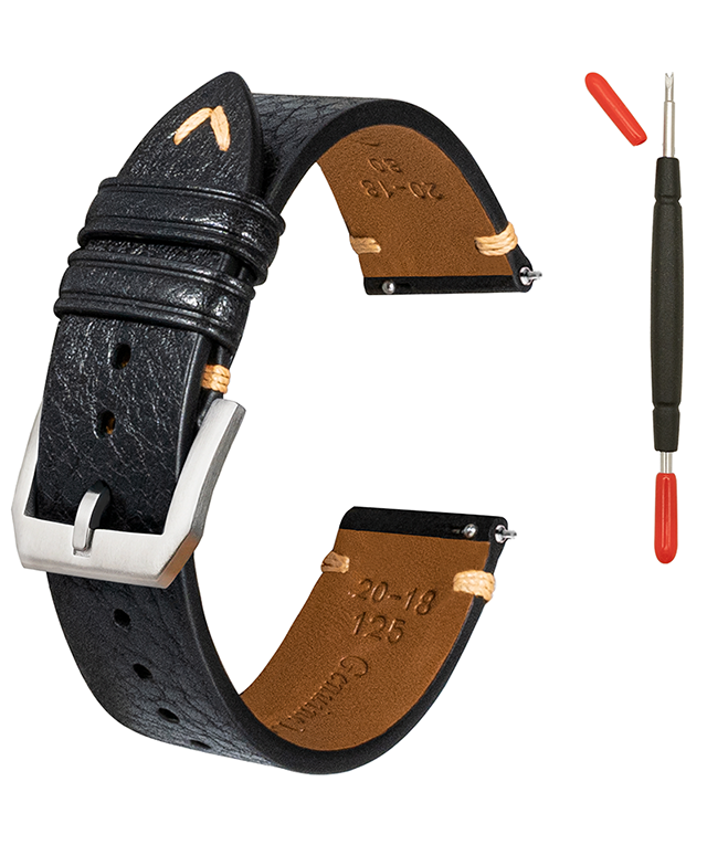 Vegetable Tanned Hand Made Stitching Genuine Leather Watch Strap